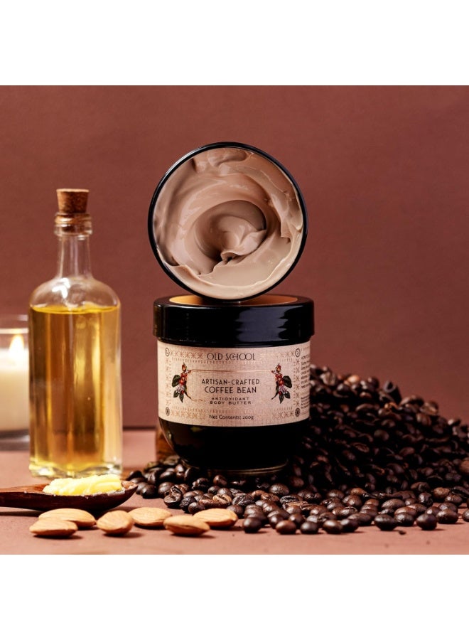 Old School Rituals Artisan-Crafted Coffee Bean Body Butter | Antioxidant-Rich Moisturizer for Smooth, Youthful Skin | Deeply Hydrates & Revitalizes Skin Texture | Perfect for Winter & Very Dry Skin | Infused with Natural Coffee Bean Extracts | 200g - Image 4